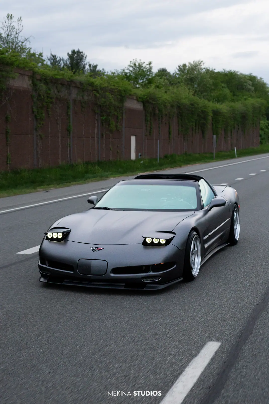 2002 Chevrolet Corvette — Wrap in Black Silver — frame 2