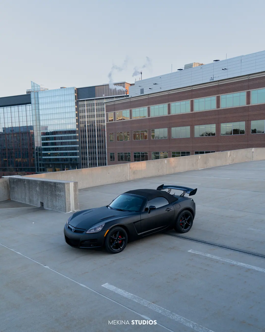 2007 Saturn Sky — Wrap in Dead Matte Black — frame 4