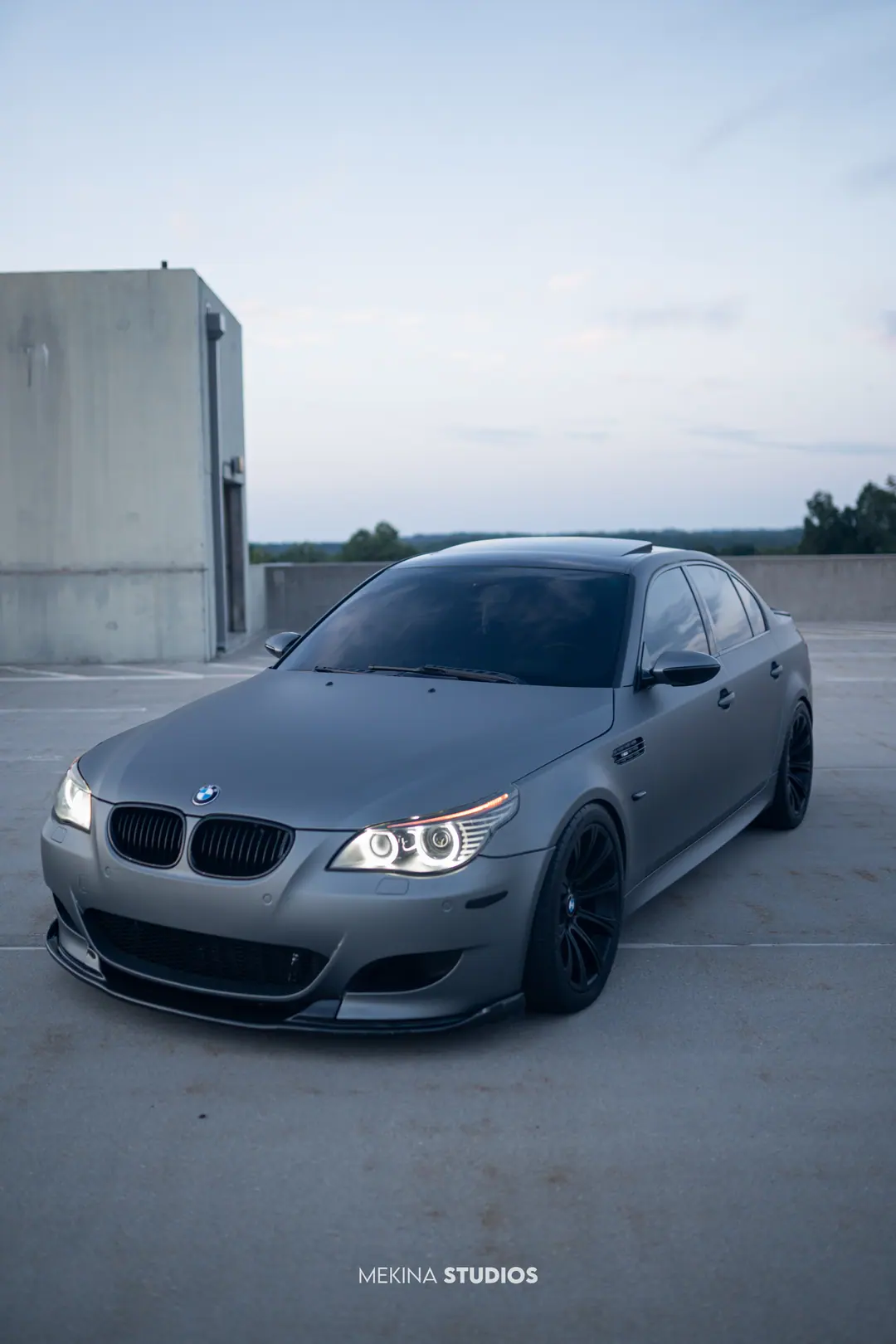 2008 BMW M5 — Wrap in Matte Metallic Gunmetal Gray