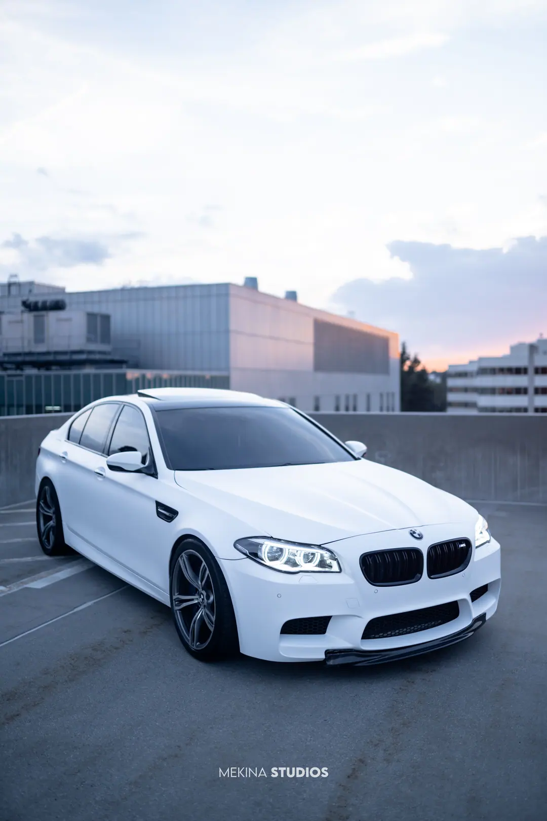 2014 BMW M5 — Wrap in Matte White Metallic
