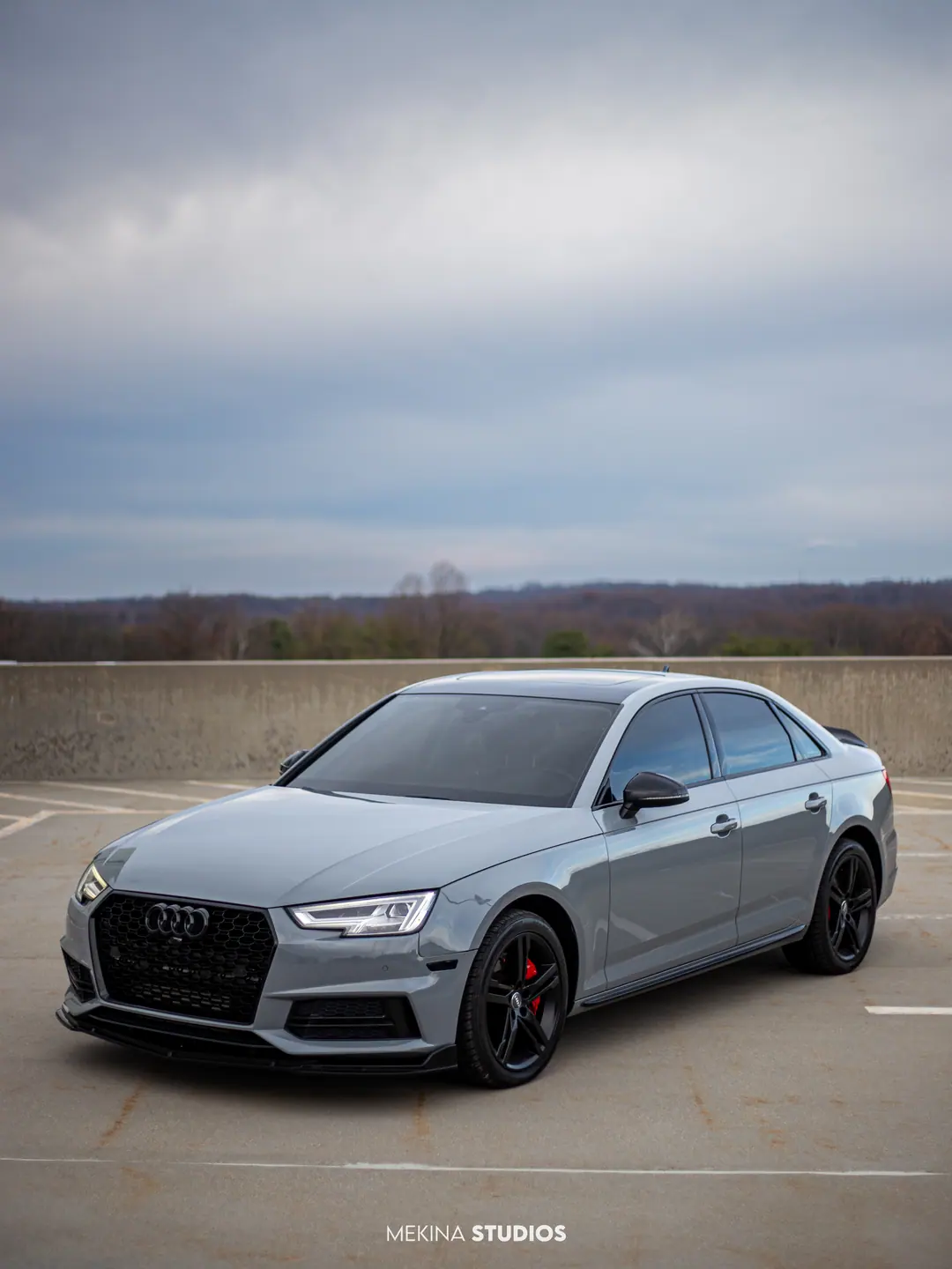 2016 Audi A4 S line — Wrap in Nardo Grey — frame 2