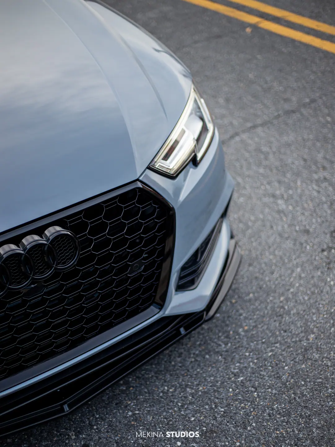 2016 Audi A4 S line — Wrap in Nardo Grey — frame 3