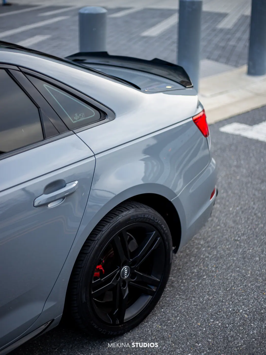2016 Audi A4 S line — Wrap in Nardo Grey — frame 4