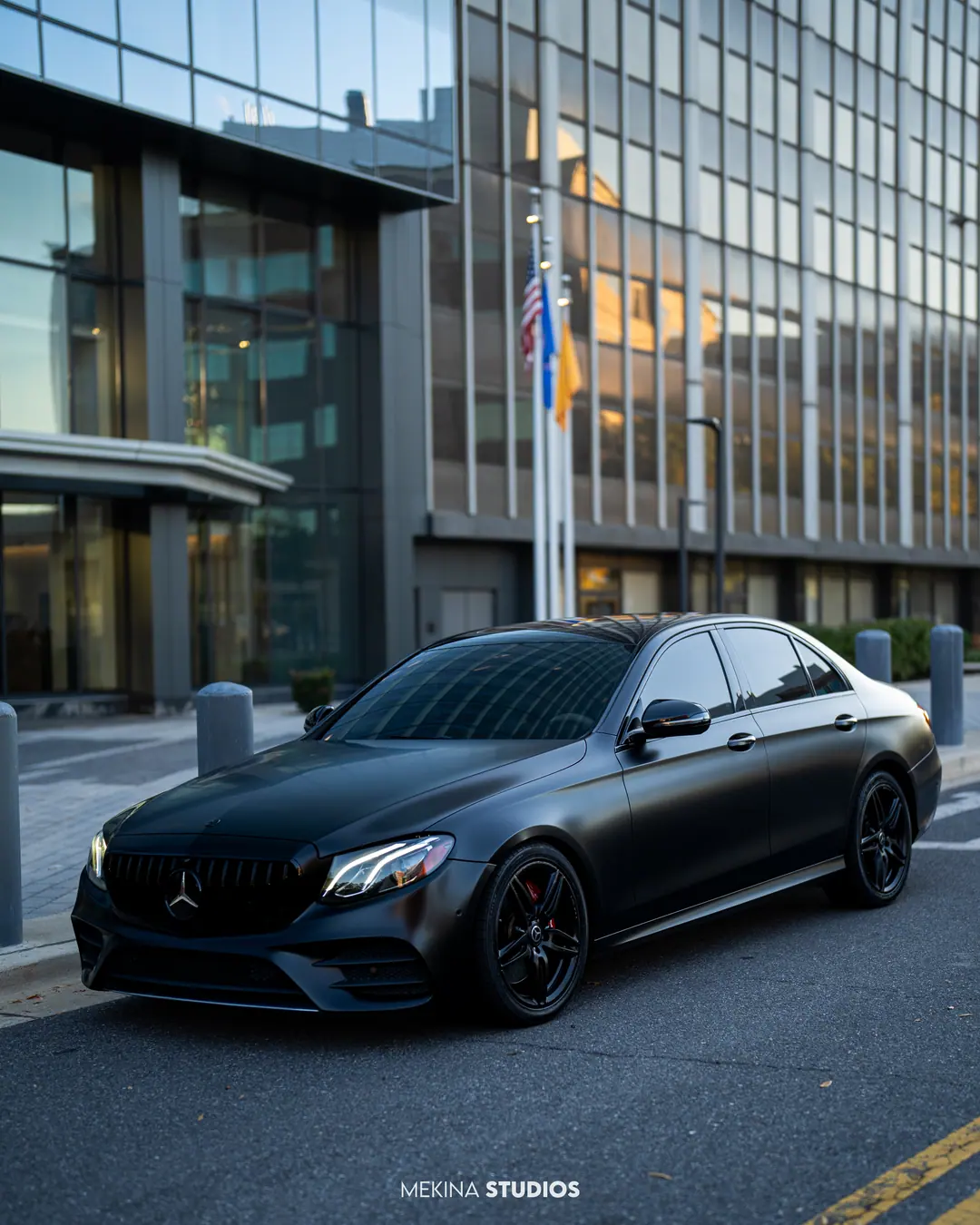 2017 Mercedes-Benz E300 — Wrap in Satin Black