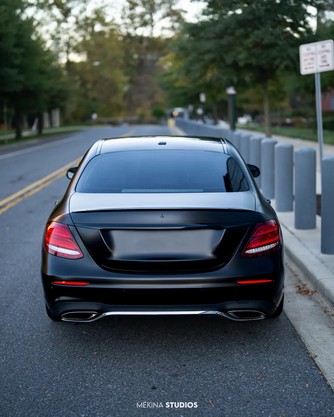 2017 Mercedes-Benz E300 — Wrap in Satin Black — frame 3