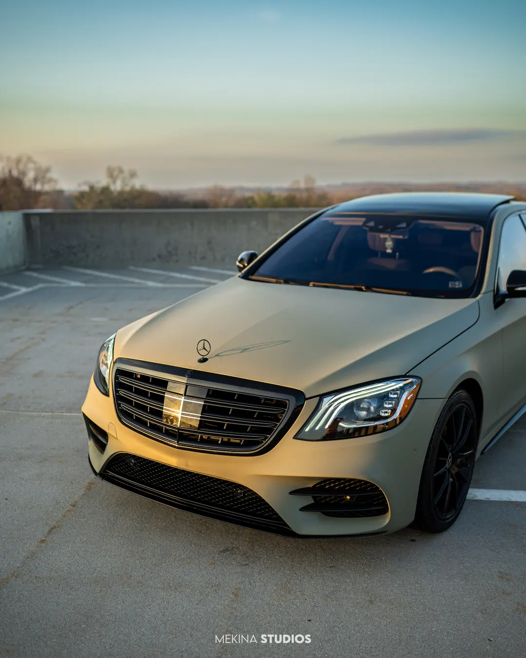 2017 Mercedes-Benz S450 — Wrap in Matte Green — frame 2