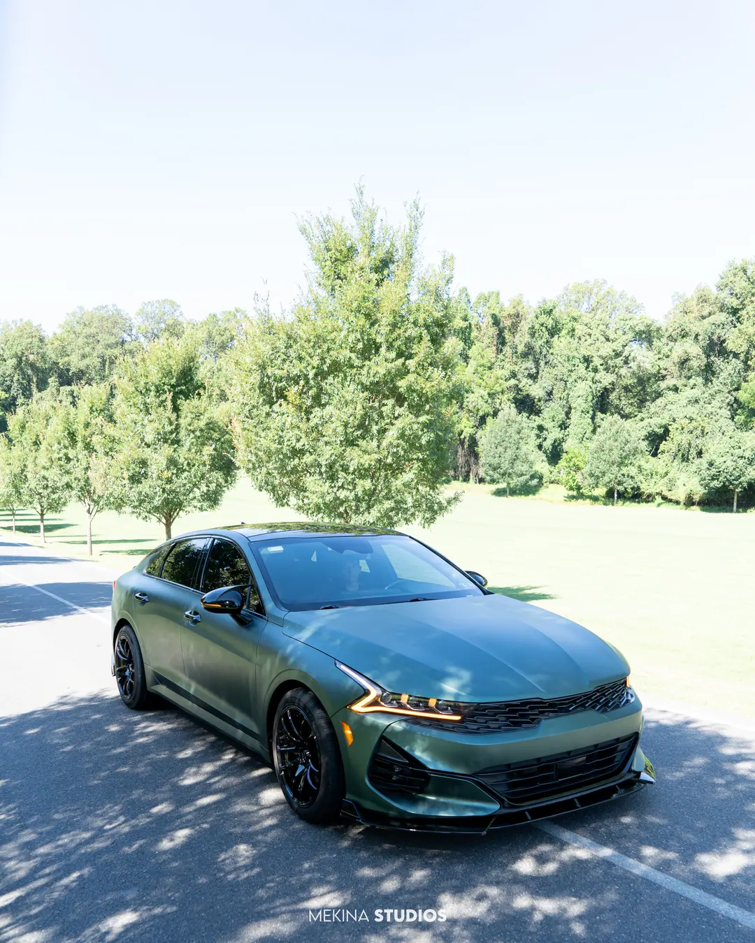 2020 Kia K5 — Wrap in Matte Pine Green Metallic — frame 2