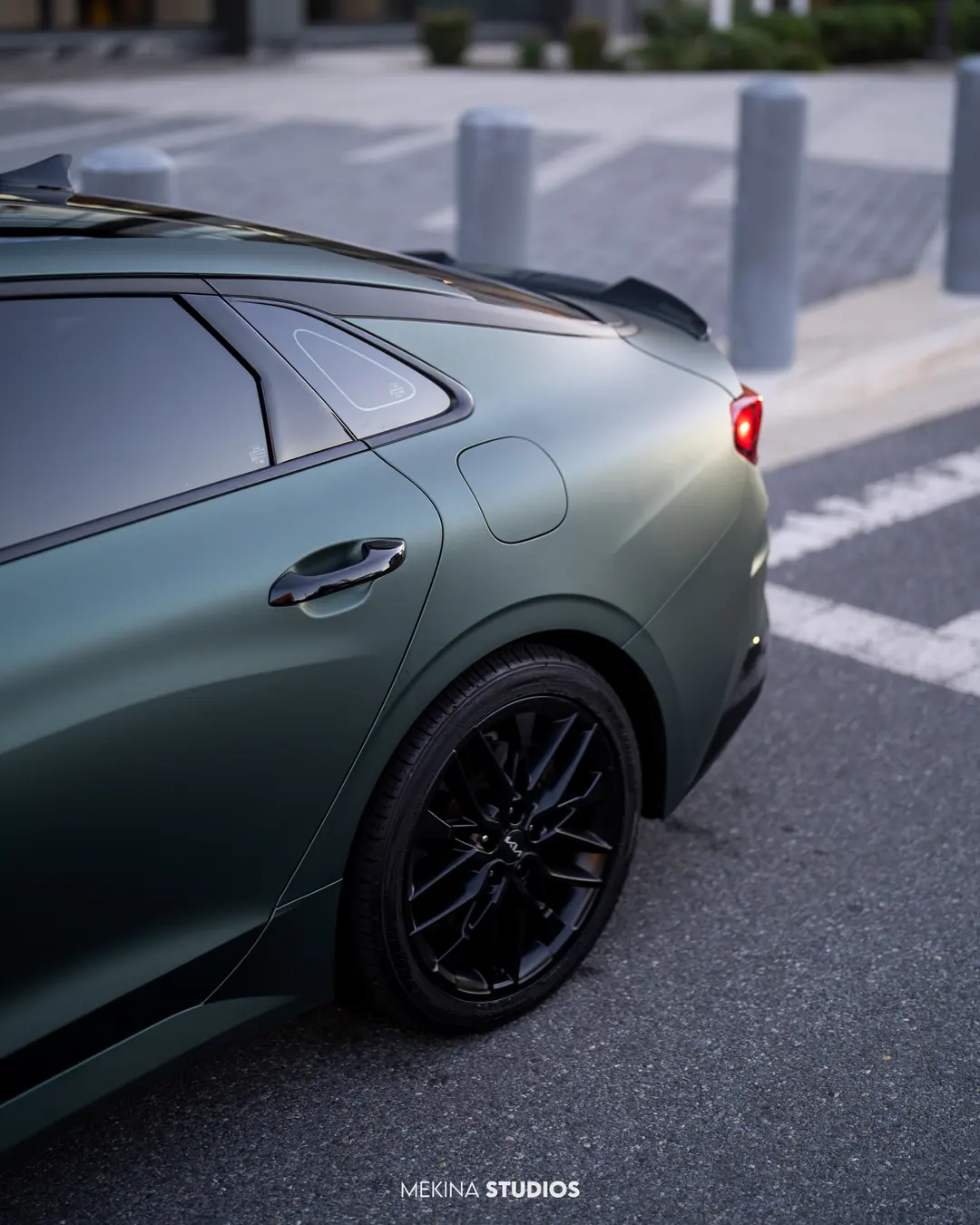 2021 Kia K5 — Wrap in Matte Pine Green Metallic — frame 3