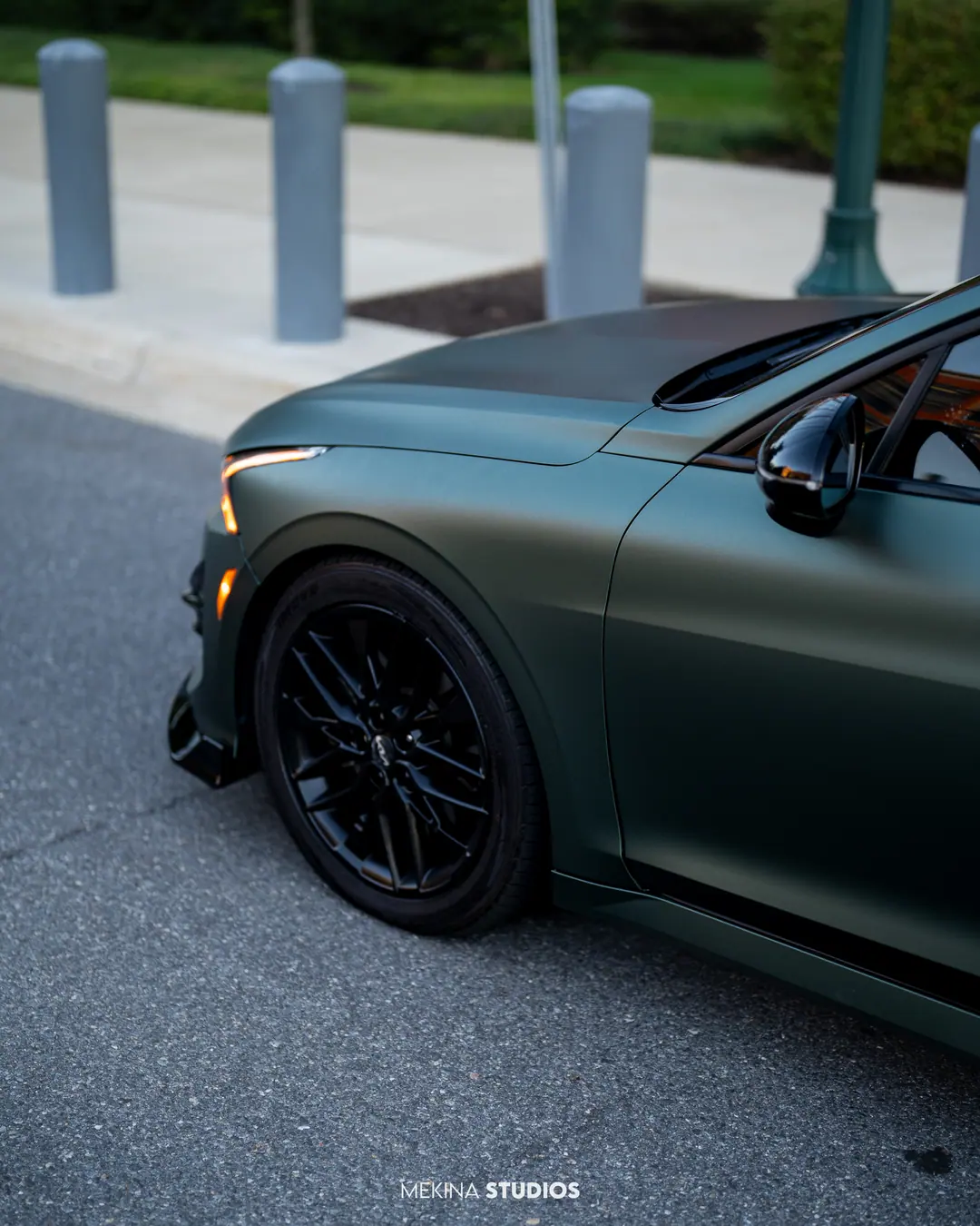 2021 Kia K5 — Wrap in Matte Pine Green Metallic — frame 4