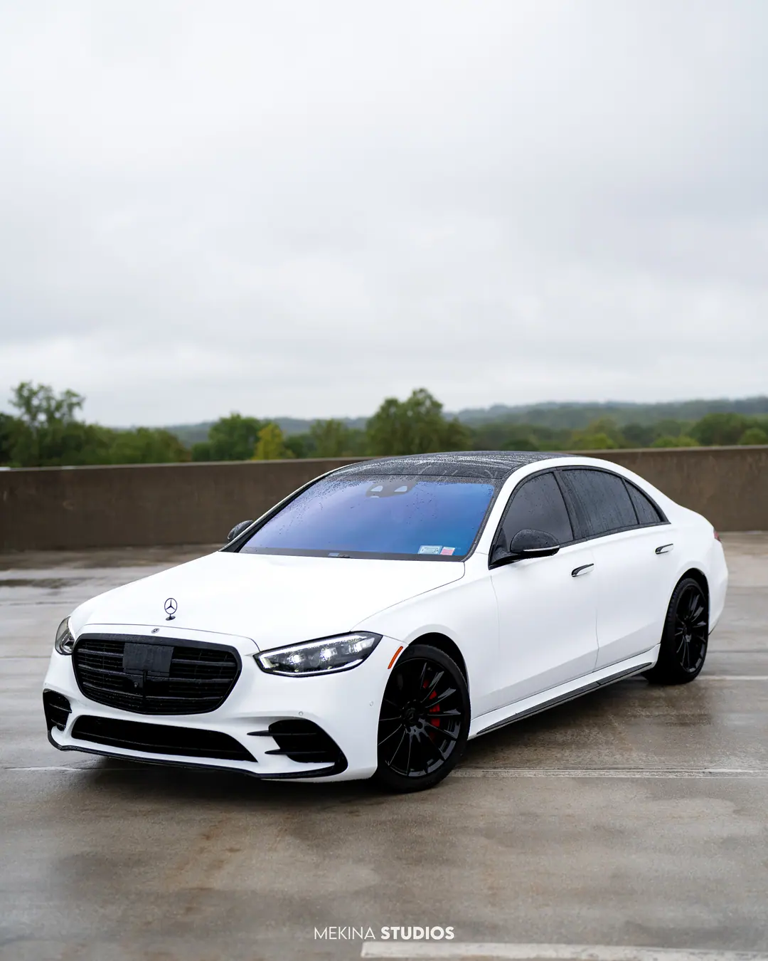 2021 Mercedes-Benz S580 — Wrap in Satin Frozen Vanilla