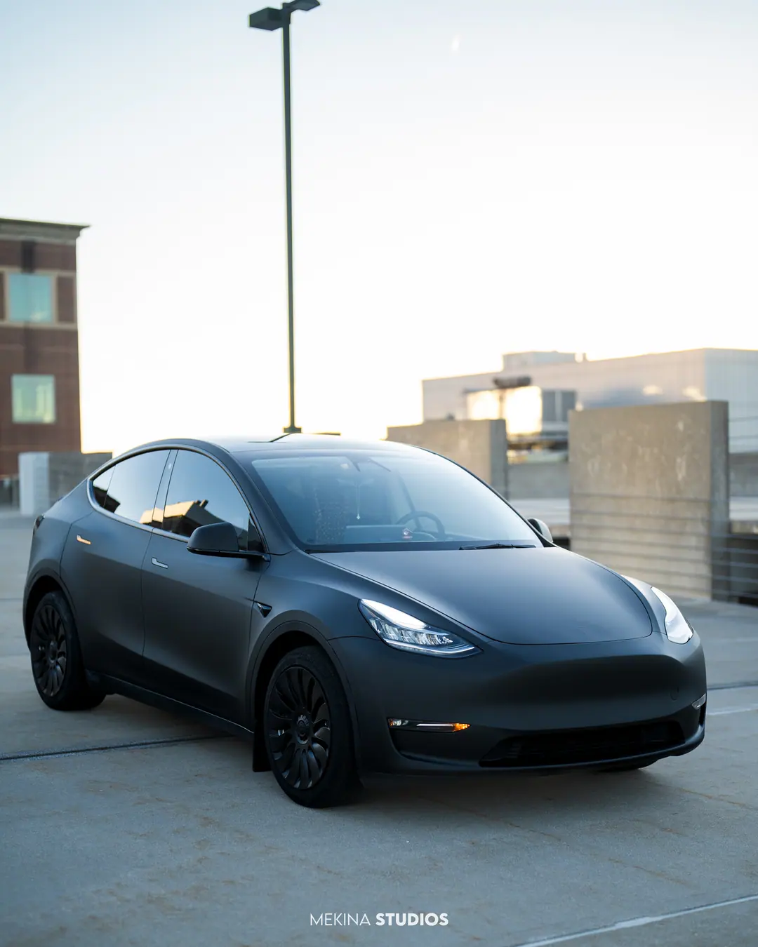 2021 Tesla Model Y — Wrap in Dead Matte Black