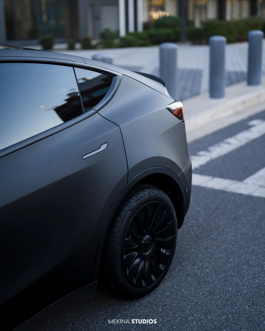 2021 Tesla Model Y — Wrap in Dead Matte Black — frame 3
