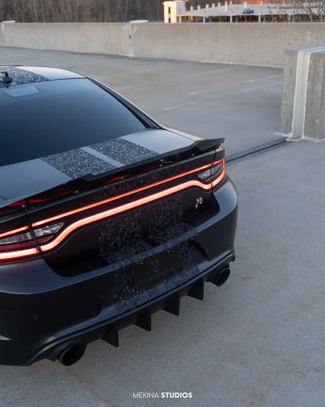 2022 Dodge Charger Scat Pack — Wrap in Satin Black — frame 4