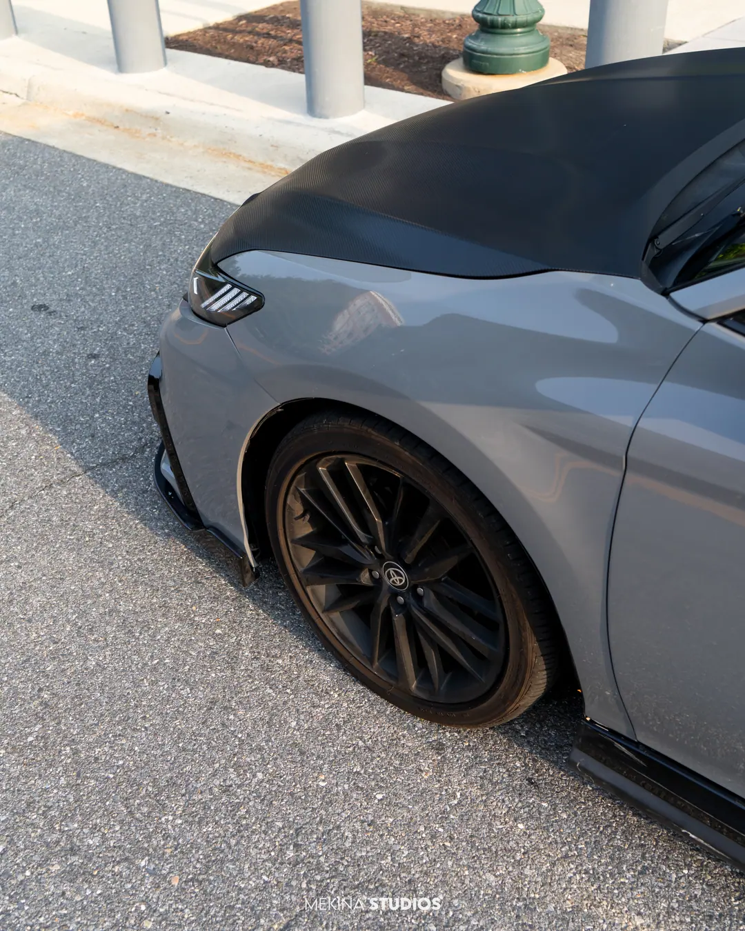 2022 Toyota Camry XSE — Wrap in High Gloss Nardo Grey — frame 4