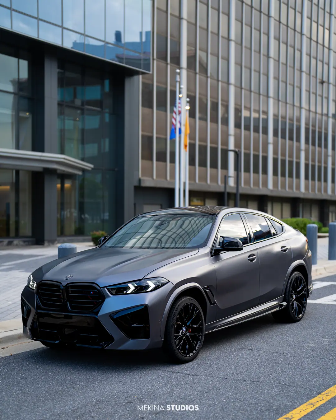 2025 BMW X6 M Competition — Wrap in Satin Dark Gray